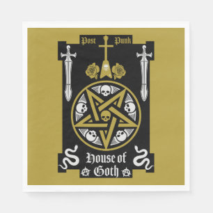 Serviette En Papier Accessoires de punk gothique