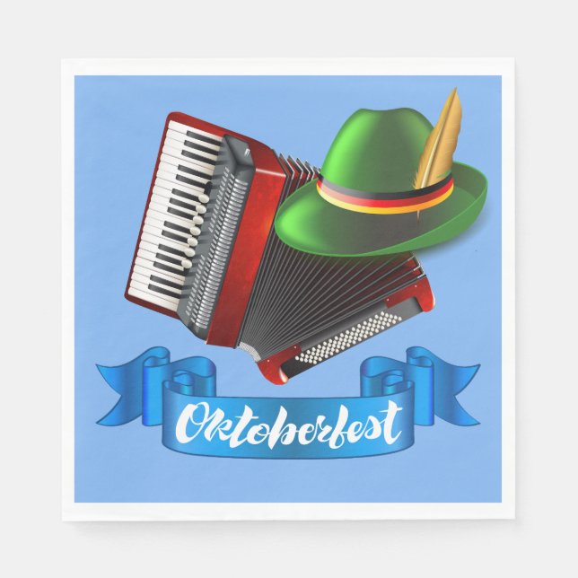 Serviette En Papier Accordion Octoberfest (Devant)