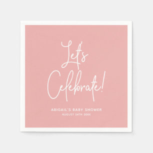 Serviette En Papier Accueil minimaliste Dusty Rose Rose