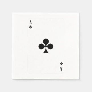 Serviette En Papier Ace Du Club Jeu Carte Drôle Correspondant Hallowee