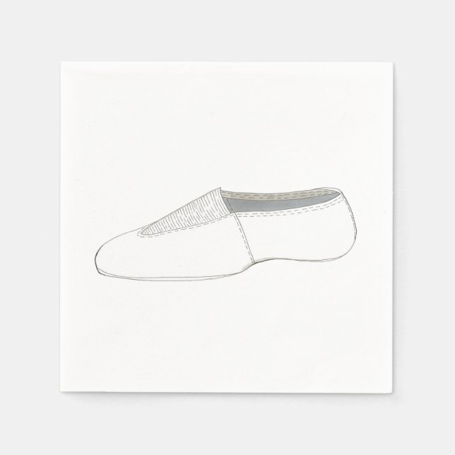 Serviette En Papier Acro acroatics Gymnaste Dance Chaussure Anniversai (Devant)