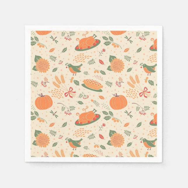 Serviette En Papier Action de grâces (Devant)