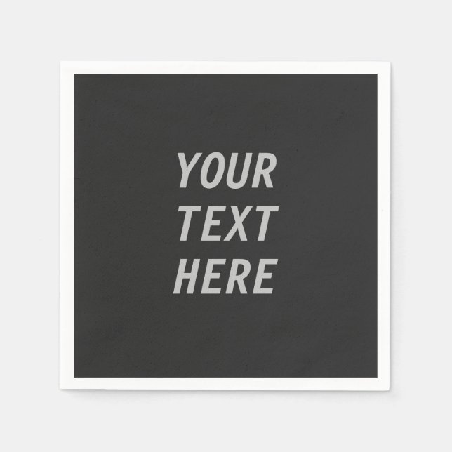 Serviette En Papier Add Your Own Text  (Devant)