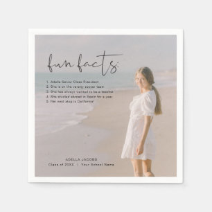 Serviette En Papier ADELLA Moderne minimaliste amusants faits Graduati