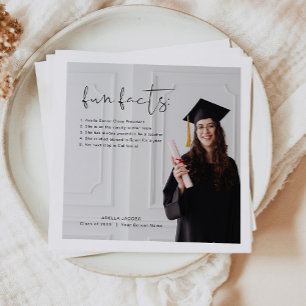 Serviette En Papier ADELLA Moderne minimaliste amusants faits Graduati