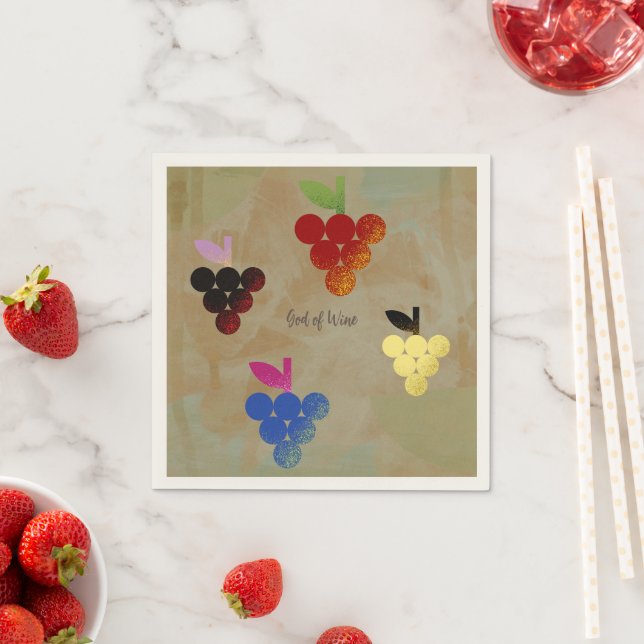 Serviette En Papier Adonis Dieu du vin (En situation)