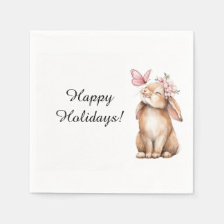 Serviette En Papier Adorable Easter a cute bunny
