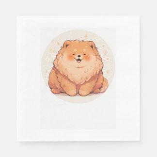 Serviette En Papier Adorable T-shirt Chow Chow Classic (7)