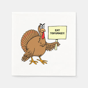 Serviette En Papier Adulte Thanksgiving Humour Tofurkey Joke