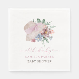 Serviette En Papier Affiche de bienvenue Baby shower Casquette Spring 