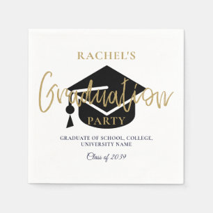 Serviette En Papier Affiche de bienvenue de la partie de graduation de