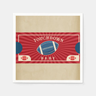 Serviette En Papier Affiche de bienvenue vintage du Baby shower de foo