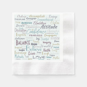 Serviette En Papier Affirmation