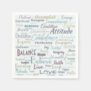 Serviette En Papier Affirmation