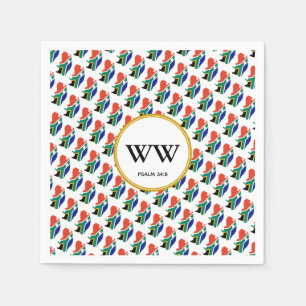 Serviette En Papier AFRIQUE DU SUD Célébration Anniversaire Fête du Pa