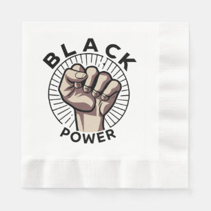 Serviette En Papier Afrocentrique Black Power