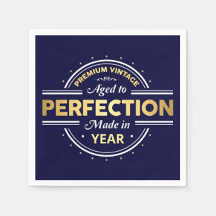 Serviette En Papier Âgé à la perfection année de naissance