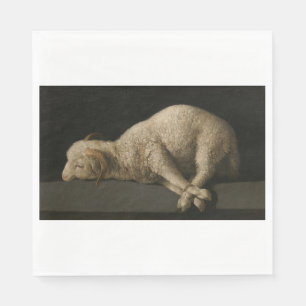 Serviette En Papier Agneau de Dieu (Agnus Dei) (Animal Sacrificiel)