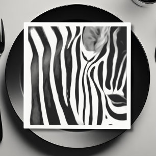 Serviette En Papier Agrandissement de Zebra