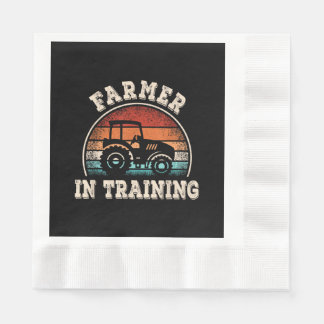 Serviette En Papier Agriculteur en formation tracteur drôle agricultur