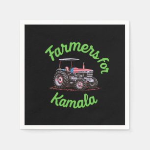 Serviette En Papier Agriculteurs de Kamala soutenant Harris pour le pr