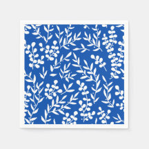 Agritourisme simple motif floral bleu