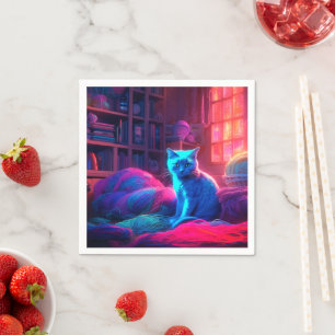 Serviette En Papier Ai Cute Chat