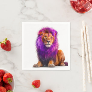 Serviette En Papier Ai Lion