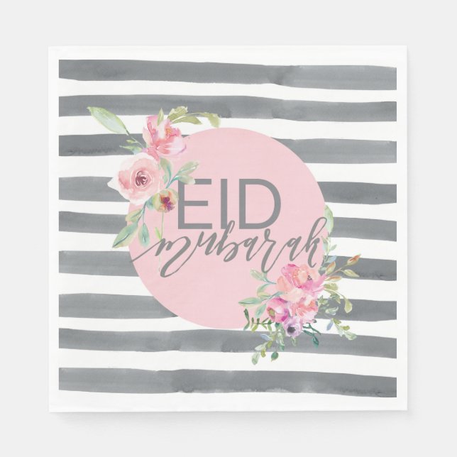 Serviette En Papier Aïd Moubarak Napkin (Devant)