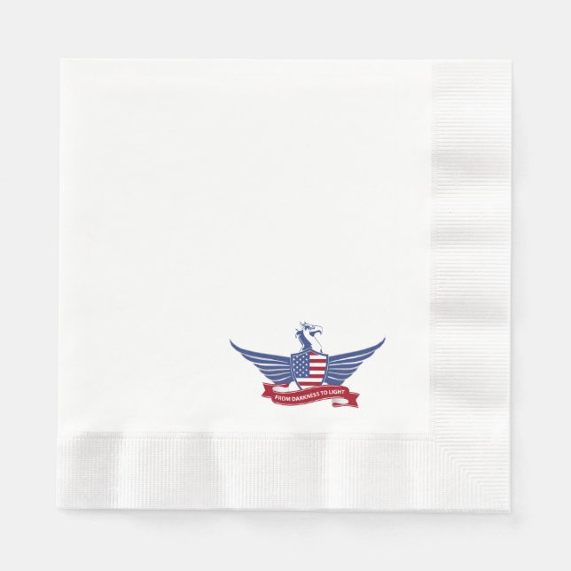 Serviette En Papier aigle américain (Devant)