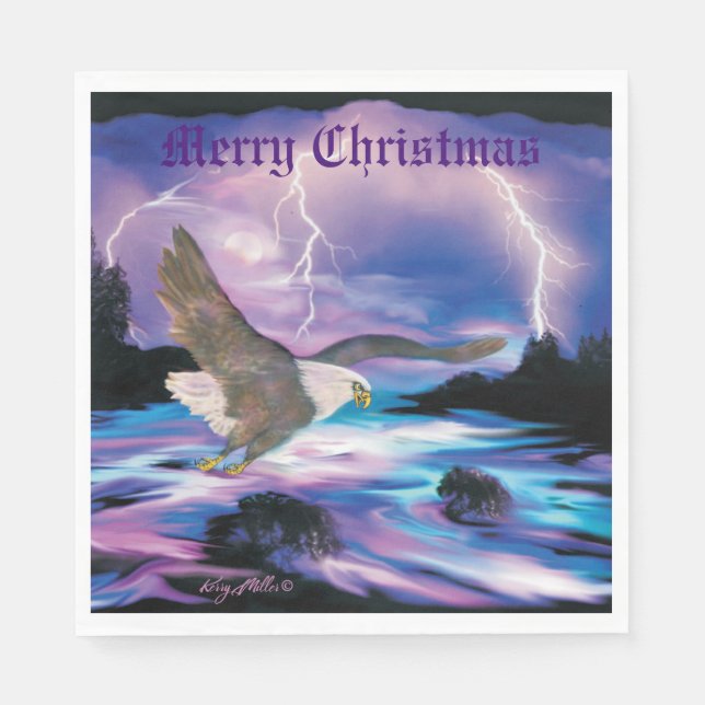 Serviette En Papier Aigle chauve (Devant)