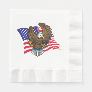 Serviette En Papier Aigle patriotique