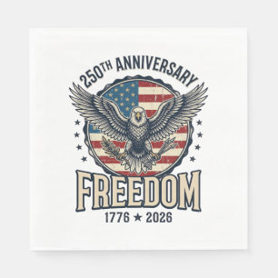 Serviette En Papier Aile de la liberté vintage patriotique 250e annive