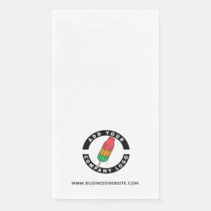 Serviette En Papier Ajouter un logo d'entreprise et un site Web Custom