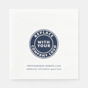 Serviette En Papier Ajouter un logo d'entreprise Site Web d'entreprise