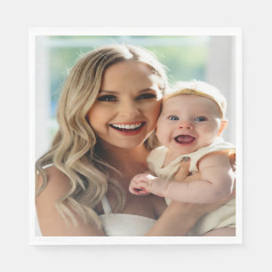 Serviette En Papier Ajouter une photo de bébé Personnaliser