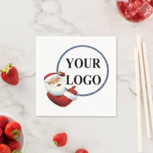 Serviette En Papier Ajouter votre logo Noël