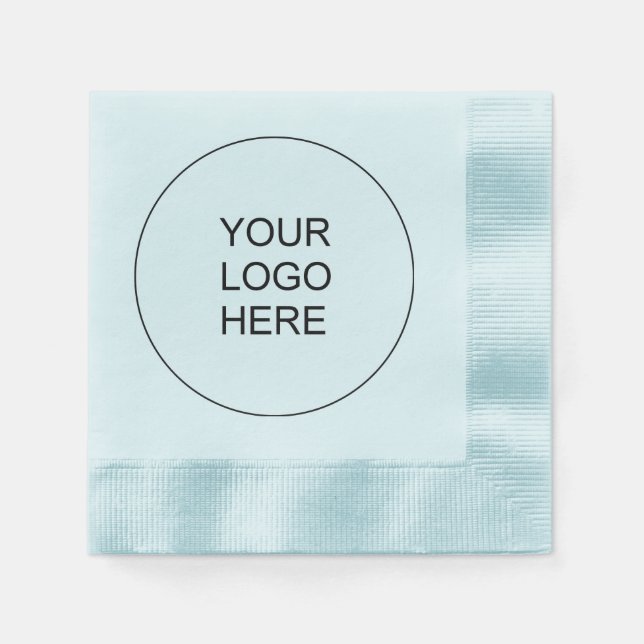 Serviette En Papier Ajouter Votre Propre Logo Texte Ici Blue Coins Coc (Devant)