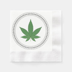 Serviette En Papier Ajustement de l'arbre de feuille de mauvaises herb