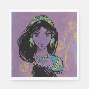 Serviette En Papier Aladdin   Jasmine "Qui je suis"