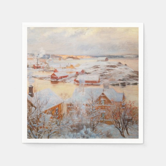 Serviette En Papier Albert Edelfeel - Jour de décembre (Devant)