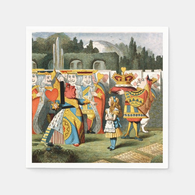 Serviette En Papier Alice à Wonderland (Devant)