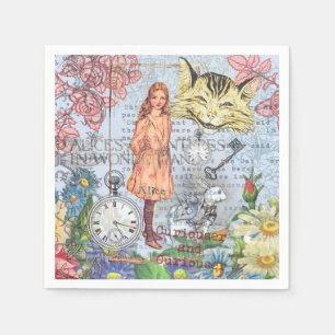 Serviette En Papier Alice au pays des merveilles Classique Cheshire Ra