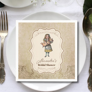 Serviette En Papier Alice au Pays des Merveilles Histoire Vintage Show
