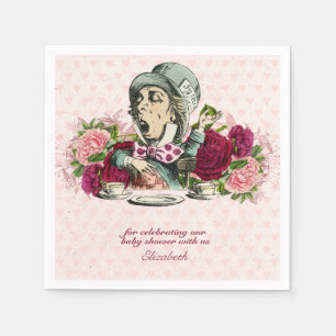 Serviette En Papier Alice Au Pays Des Merveilles Mad Hatter Tea Party 