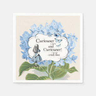 Serviette En Papier Alice dans des serviettes plus curieuses