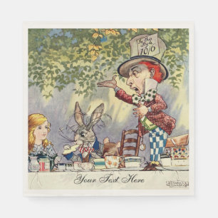 Serviette En Papier Alice In Wonderland Tea Party Modèle