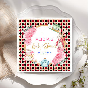 Serviette En Papier Alice magique au pays des merveilles Baby shower T