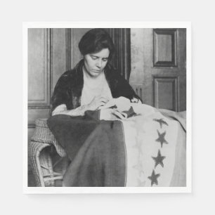 Serviette En Papier Alice Paul, Drapeau du Suffrage, années 1910