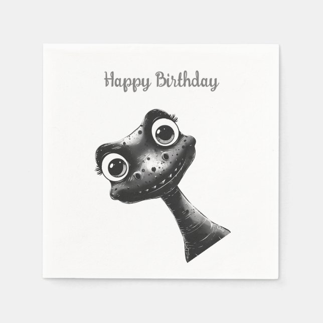 Serviette En Papier Alien Rencontrer Napkins (Devant)